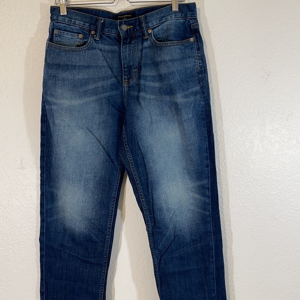 Banana Republic Authentic Blue Wash Denim Jeans Size 32x32 - Picture 2 of 9